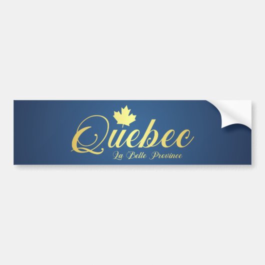 Quebec (decoratief)G Bumpersticker (Voorkant)