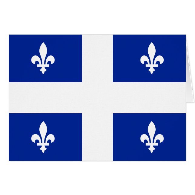 Québec drapeau fleur de lys (Voorkant Horizontaal)