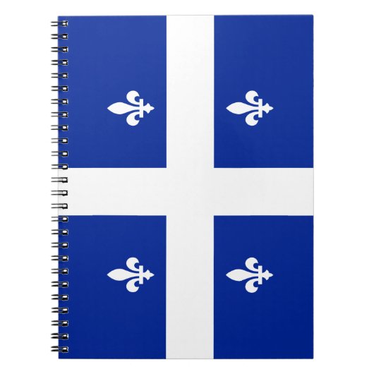 Québec drapeau fleur de lys notitieboek (Voorkant)