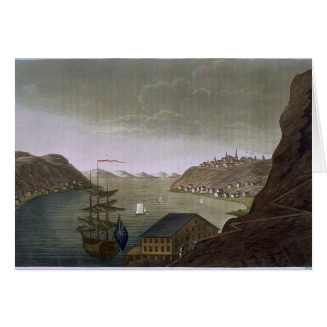 Quebec en de rivier de St. Lawrence, bord 4, uit ' (Voorkant Horizontaal)