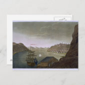 Quebec en de rivier de St. Lawrence, bord 4, uit ' Briefkaart (Voorkant / Achterkant)