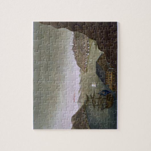 Quebec en de rivier de St. Lawrence, bord 4, uit ' Legpuzzel (Verticaal)