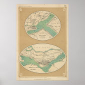 Quebec en zijn omgeving poster (Voorkant)