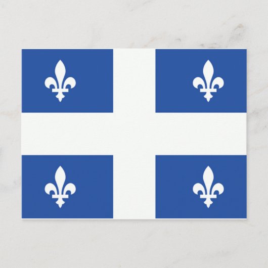 Quebec Flag Briefkaart (Voorkant)