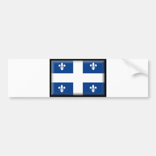 Québec Flag Bumpersticker (Voorkant)