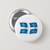 Quebec Flag Button (Voorkant /achterkant)