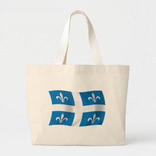 Quebec Flag Canvas tas