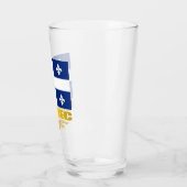 Quebec Flag Glas (Links)
