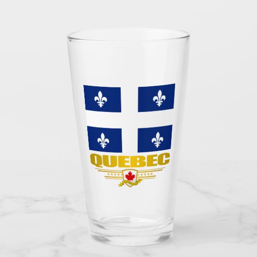 Quebec Flag Glas (Voorkant)