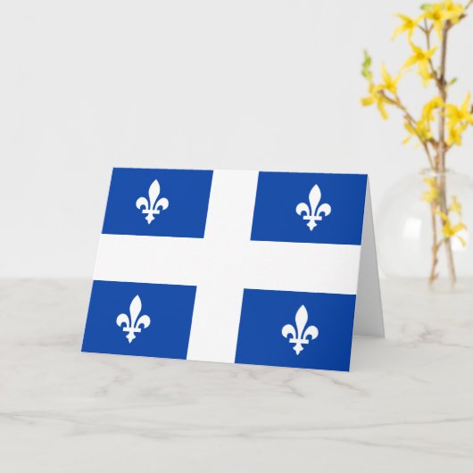 Quebec Flag Kaart (Gele Bloem)