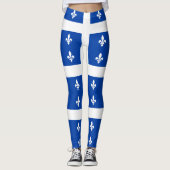 Quebec Flag Leggings (Voorkant)
