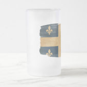 Quebec Flag Matglas Bierpul (Center)