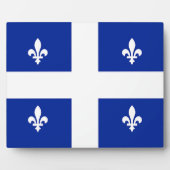 Quebec Flag Plaque Fotoplaat (Voorkant)