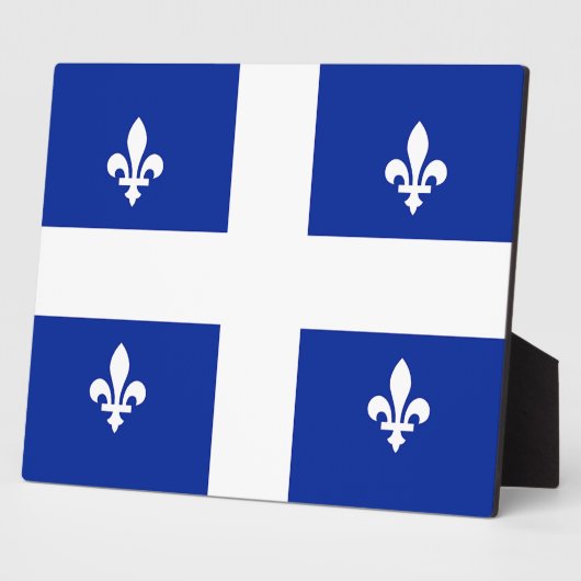 Quebec Flag Plaque Fotoplaat (Zijkant)