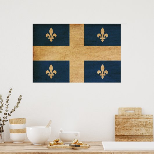 Quebec Flag Poster (Keuken)