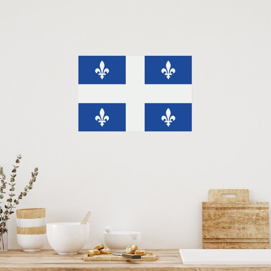 Quebec Flag Poster (Keuken)