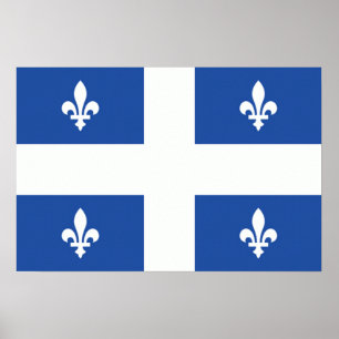 Quebec Flag Poster