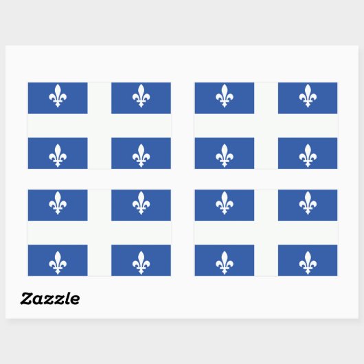 Quebec Flag Rechthoekige Sticker (Vel)