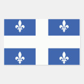Quebec Flag Rechthoekige Sticker (Voorkant)