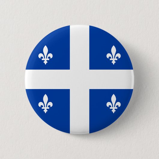Quebec Flag Ronde Button 5,7 Cm (Voorkant)