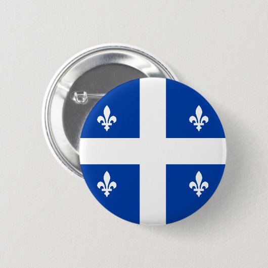 Quebec Flag Ronde Button 5,7 Cm (Voorkant /achterkant)