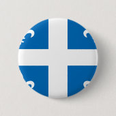 QUEBEC FLAG RONDE BUTTON 5,7 CM (Voorkant)