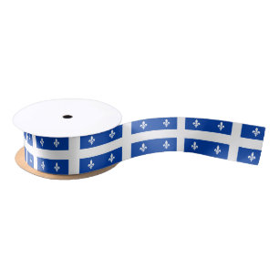 Quebec Flag Satijnen Lint