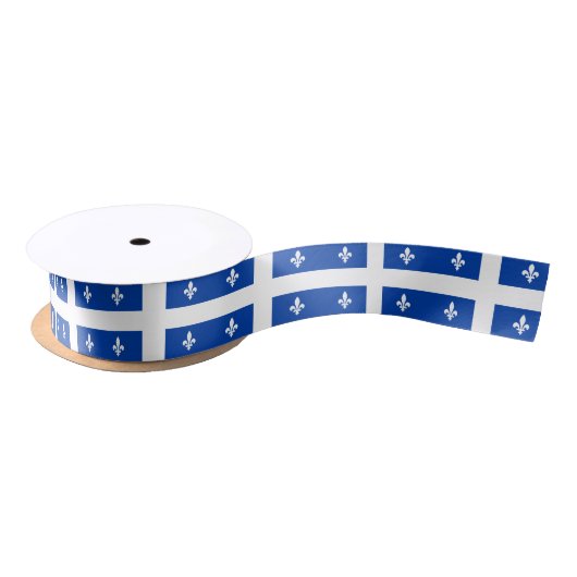Quebec Flag Satijnen Lint (Spoel)