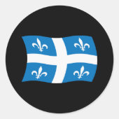 Quebec Flag Sticker (Voorkant)