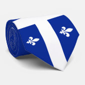 Quebec Flag Stropdas (Opgerold)