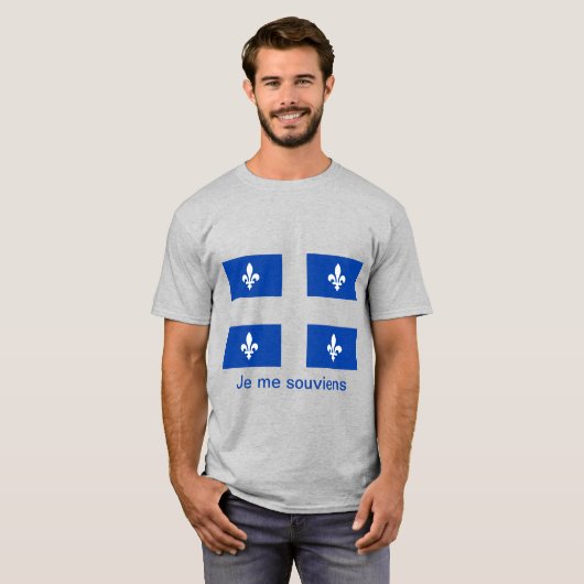 Quebec Flag T-shirt  (Voorkant volledig)