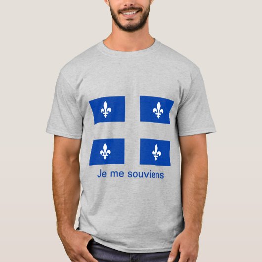 Quebec Flag T-shirt  (Voorkant)