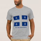 Quebec Flag T-shirt - geen achtergrond (Voorkant)