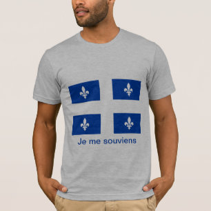 Quebec Flag T-shirt - geen achtergrond