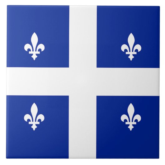 Quebec Flag Tegel Tegeltje (Voorkant)