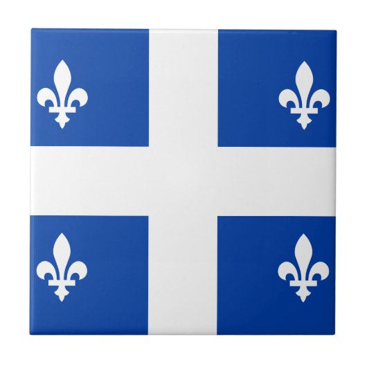 Quebec Flag Tegeltje (Voorkant)