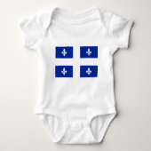 Quebec Flag - Vive le Québec libre Romper (Voorkant)