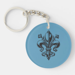 Québec fleur de lis elegant Champlain - UW KLEUREN Sleutelhanger