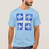 Quebec Fleur-de-lis Mannen Dark Shirt (Voorkant)
