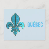 Québec Fleur de Lys Briefkaart (Voorkant)