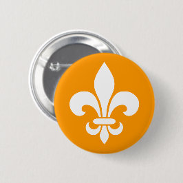 Québec fleur de lys élégant France - VOS COULEURS Ronde Button 5,7 Cm