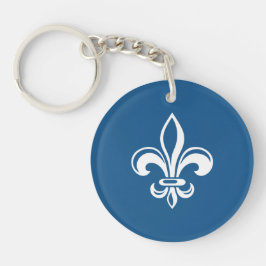 Québec France fleur de lys Français - VOS COULEURS Sleutelhanger
