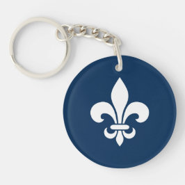 Québec France fleur de lys Français - VOS COULEURS Sleutelhanger