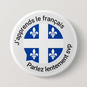 Quebec French beginner-knop Ronde Button 7,6 Cm