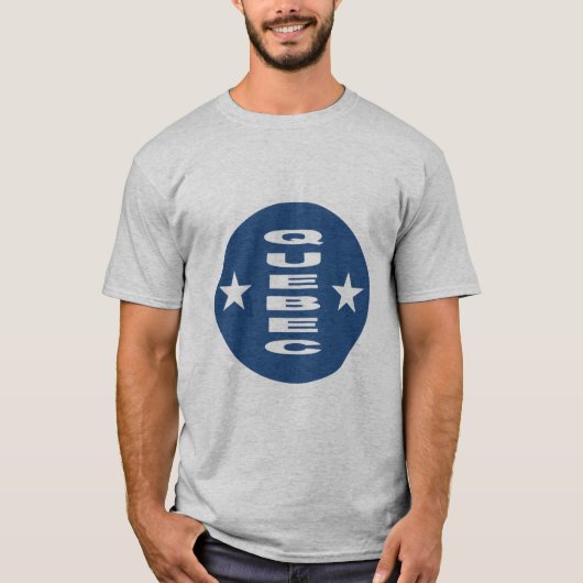QUEBEC Grijs T-shirt voor heren (Voorkant)