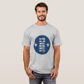 QUEBEC Grijs T-shirt voor heren (Voorkant volledig)