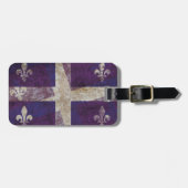 Quebec grunge flag - bagagelabel (Voorkant horizontaal)