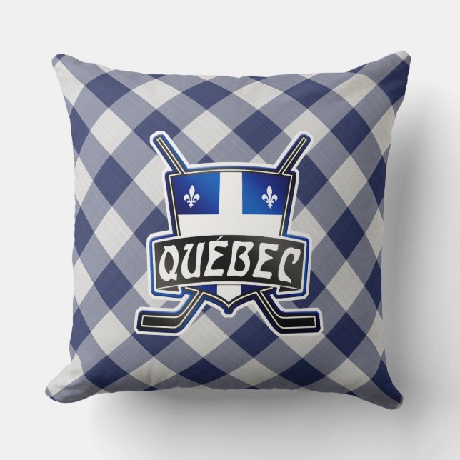 Quebec Hockey Logo Sierkussen (Voorkant)