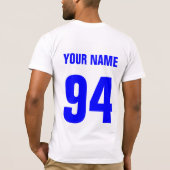 Quebec Hockey Logo T-Shirt met naam en nummer (Achterkant)