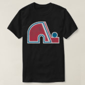 Quebec Hockey Retro Nordiques Distress T-shirt (Design voorkant)